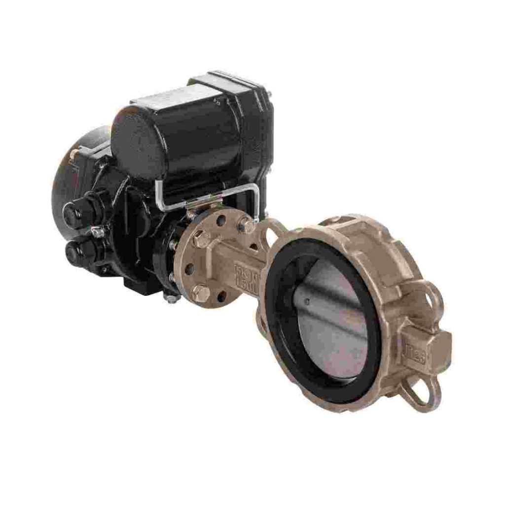 china Electric flanged soft seal butterfly valve manufacturer